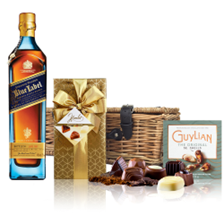 Buy & Send Johnnie Walker Blue Label Whisky And Chocolates Hamper