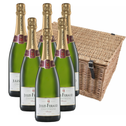 Buy & Send Jules Feraud Brut Champagne 75cl Case of 6 Hamper