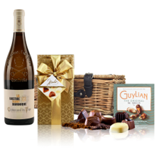 Buy & Send La Bastide, St Dominique Chateauneuf-de-Pape Blanc 75cl White Wine And Chocolates Hamper