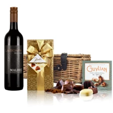 Buy & Send La Bonita Malbec Reserve 75cl Red Wine And Chocolates Hamper