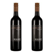Buy & Send La Bonita Malbec Reserve 75cl Red Wine Twin Set