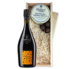 Buy & Send La Grande Dame 2012 Champagne 75cl And Milk Sea Salt Charbonnel Chocolates Box