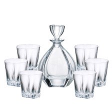 Buy & Send Bohemia Laguna Crystal Decanter Set with 6 Laguna Glasses