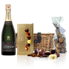 Buy & Send Lanson Le Black Creation 257 Brut Champagne 75cl And Chocolates Hamper