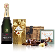 Buy & Send Lanson Le Black Creation Brut Champagne 75cl And Chocolates Hamper