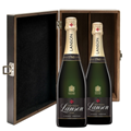 Buy & Send Lanson Le Black Creation Brut Champagne 75cl Double Elm Wood Gift Boxed (2x75cl)