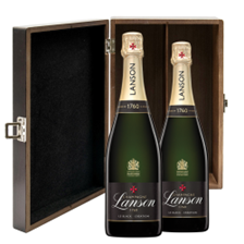 Buy & Send Lanson Le Black Creation Brut Champagne 75cl Double Luxury Gift Boxed Champagne (2x75cl)