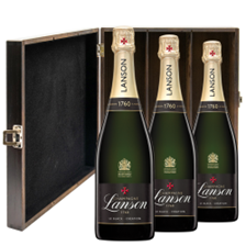 Buy & Send Lanson Le Black Creation Brut Champagne 75cl Treble Luxury Gift Boxed Champagne