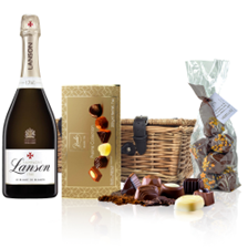 Buy & Send Lanson Le Blanc de Blancs Champagne 75cl And Chocolates Hamper