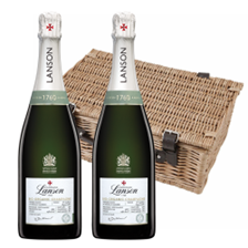 Buy & Send Lanson Le Green Bio-Organic Champagne 75cl Twin Hamper (2x75cl)
