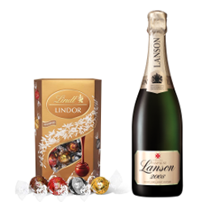 Buy & Send Lanson Le Vintage 2009 Champagne 75cl With Lindt Lindor Assorted Truffles 200g