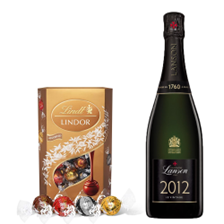Buy & Send Lanson Le Vintage 2012 Champagne 75cl With Lindt Lindor Assorted Truffles 200g