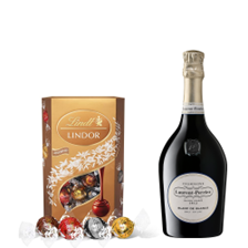 Buy & Send Laurent Perrier Blanc de Blancs Champagne 75cl With Lindt Lindor Assorted Truffles 200g