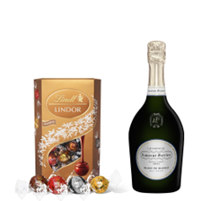Buy & Send Laurent Perrier Blanc de Blancs Champagne 75cl With Lindt Lindor Assorted Truffles 200g