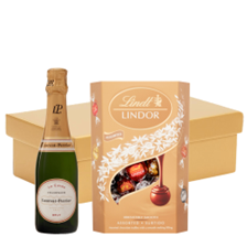 Buy & Send Laurent Perrier La Cuvee Brut Champagne 37.5cl And Chocolates In Gift Hamper