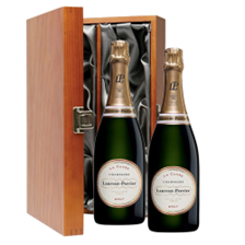 Buy & Send Laurent Perrier La Cuvee Champagne 75cl Double Luxury Gift Boxed Champagne (2x75cl)