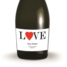 Buy & Send Personalised Prosecco - Love Label