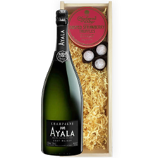 Buy & Send Magnum of Ayala Brut Majeur Champagne 150cl And Strawberry Charbonnel Truffles Magnum Box