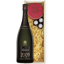 Buy & Send Magnum of Lanson Le Vintage 2009 Champagne 150cl And Strawberry Charbonnel Truffles Magnum Box