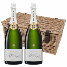 Buy & Send Magnum of Pol Roger Brut Reserve Champagne 150cl Duo Magnum Hamper (2x150cl)