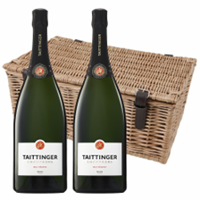 Buy & Send Magnum of Taittinger Brut Champagne 150cl Duo Magnum Hamper (2x150cl)