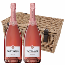 Buy & Send Magnum of Taittinger Rose Champagne 150cl Duo Magnum Hamper (2x150cl)