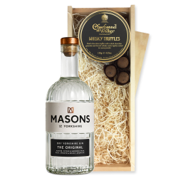 Buy & Send Masons of Yorkshire The Original Gin 70cl And Whisky Charbonnel Truffles Chocolate Box