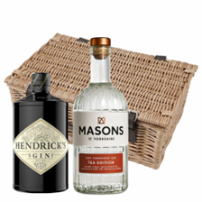 Buy & Send Masons Tea Edition Gin & Hendricks Gin Twin Hamper (2x70cl)