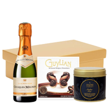 Buy & Send Mini Charles Mignon Brut Champagne 20cl & Candle Gift Hamper
