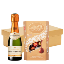 Buy & Send Mini Charles Mignon Brut Champagne 20cl And Chocolates In Gift Hamper