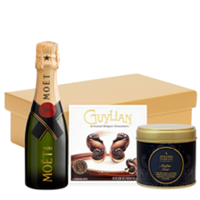 Buy & Send Mini Moet And Chandon Brut Champagne 20cl & Candle Gift Hamper