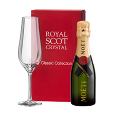 Moet Imperial Rosé Champagne 187ml Mini Bottles - Case of 24