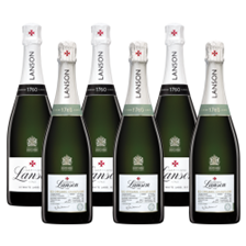 Buy & Send Mixed Case of Lanson Le White label Sec & Lanson Le Green Bio (6x75cl)