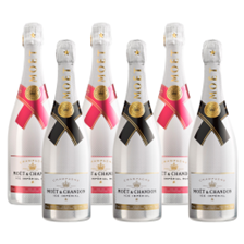 Buy & Send Mixed Case of Moet Ice White and Moet Ice White Rose (6x75cl)