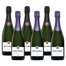 Buy & Send Mixed Case of Taittinger Brut and Nocturne Sec (6x75cl)