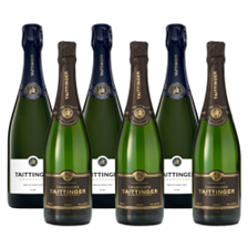 Buy & Send Mixed Case of Taittinger Brut Vintage and Prelude Grand Crus (6x75cl)