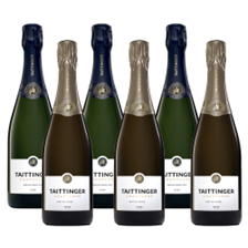 Buy & Send Mixed Case of Taittinger Brut Vintage and Prelude Grand Crus (6x75cl)