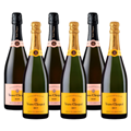 Buy & Send Mixed Case of Veuve Clicquot Brut and Veuve Clicquot Rose (6x75cl)