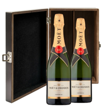 Buy & Send Moet And Chandon Brut Champagne 75cl Double Luxury Gift Boxed Champagne (2x75cl)