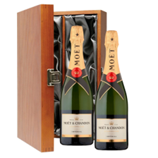 Buy & Send Moet And Chandon Brut Champagne 75cl Double Luxury Gift Boxed Champagne (2x75cl)