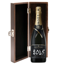 Buy & Send Moet And Chandon Brut Vintage 2013-15 Champagne 75cl in Elm Wood Gift Box