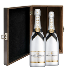 Buy & Send Moet and Chandon Ice White Imperial 75cl Double Luxury Gift Boxed Champagne (2x75cl)