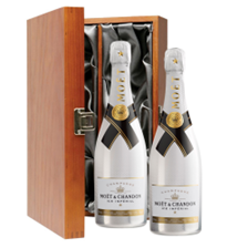 Buy & Send Moet and Chandon Ice White Imperial 75cl Double Luxury Gift Boxed Champagne (2x75cl)