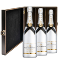 Buy & Send Moet and Chandon Ice White Imperial 75cl Treble Elm Wood Gift Boxed (3x75cl)