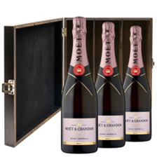 Buy & Send Moet & Chandon Rose Champagne 75cl Treble Luxury Gift Boxed Champagne