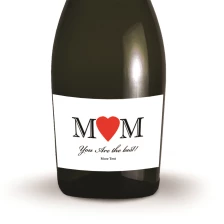 Buy & Send Personalised Prosecco - Heart Mam Label