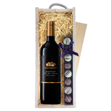 Buy & Send Mourvedre Old Vine Shiraz 75cl Red Wine & Truffles, Wooden Box