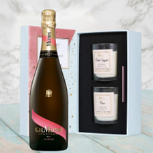 Buy & Send Mumm Rose 75cl Champagne With Love Body & Earth 2 Scented Candle Gift Box