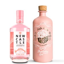 Buy & Send Newcastle Pink Gin & Poetic License Strawberries & Cream Gin (2x70cl)