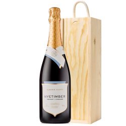 Buy & Send Nyetimber Classic Cuvee 75cl in Wooden Sliding lid Gift Box